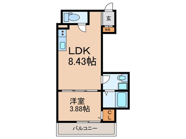 F+style大蓮東1号館の物件間取画像